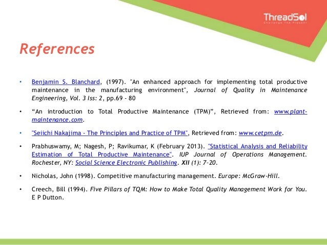 introduction to tpm total productive maintenance seiichi nakajima
